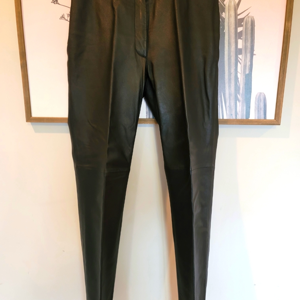 Boutique Europa Leather Pants Black